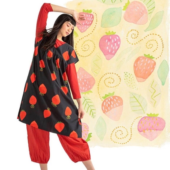 Gundrun Sjoden Strawberry Dress large - Picture 2 of 10